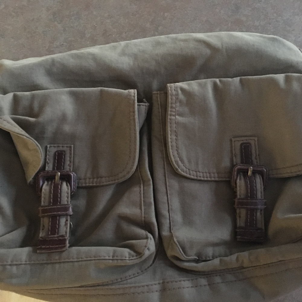 Fossil Canvas Messenger Shoulder Bag like new